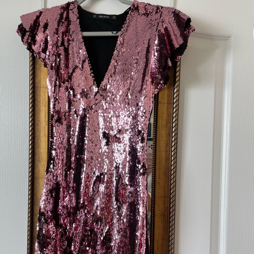 Zara sequin dress